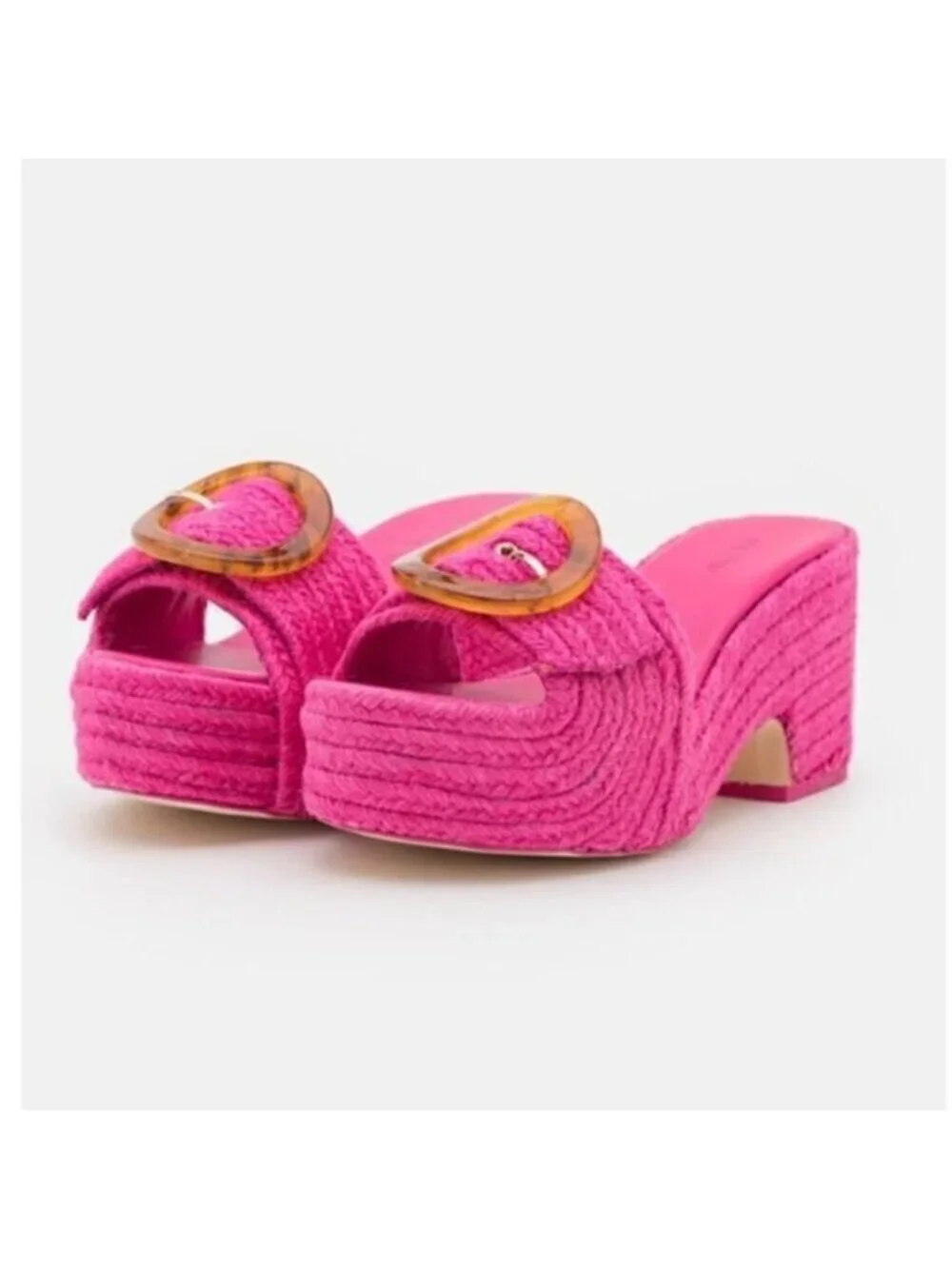 Cult Gaia Cleia Platform Sandal in Qajar Rose, Size: 7